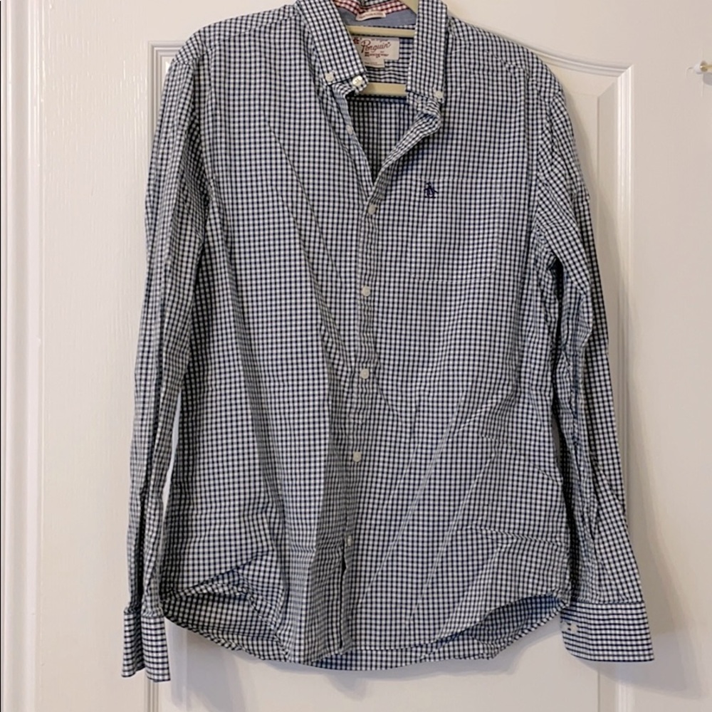 Original Penguin Checkered Button Down - image 1